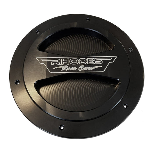 8" Billet Aluminum Water Tank Cap - Black Anodized