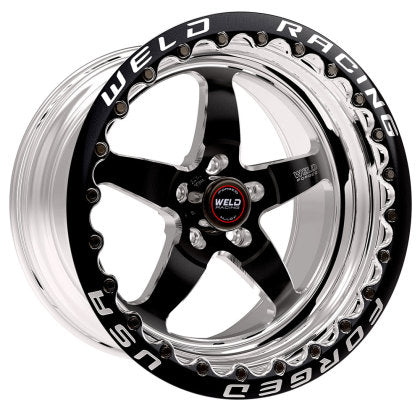 Weld Racing S71 Black Beadlock Wheel – 17x11 | 5x115 | 5.8" Backspace (Widebody)